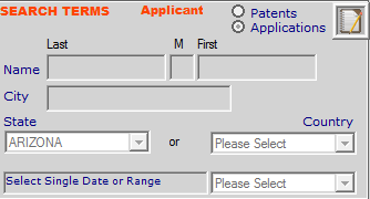 USPTO Applicant Searchable Fields