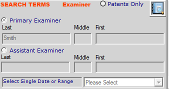 USPTO Examiner Searchable Fields